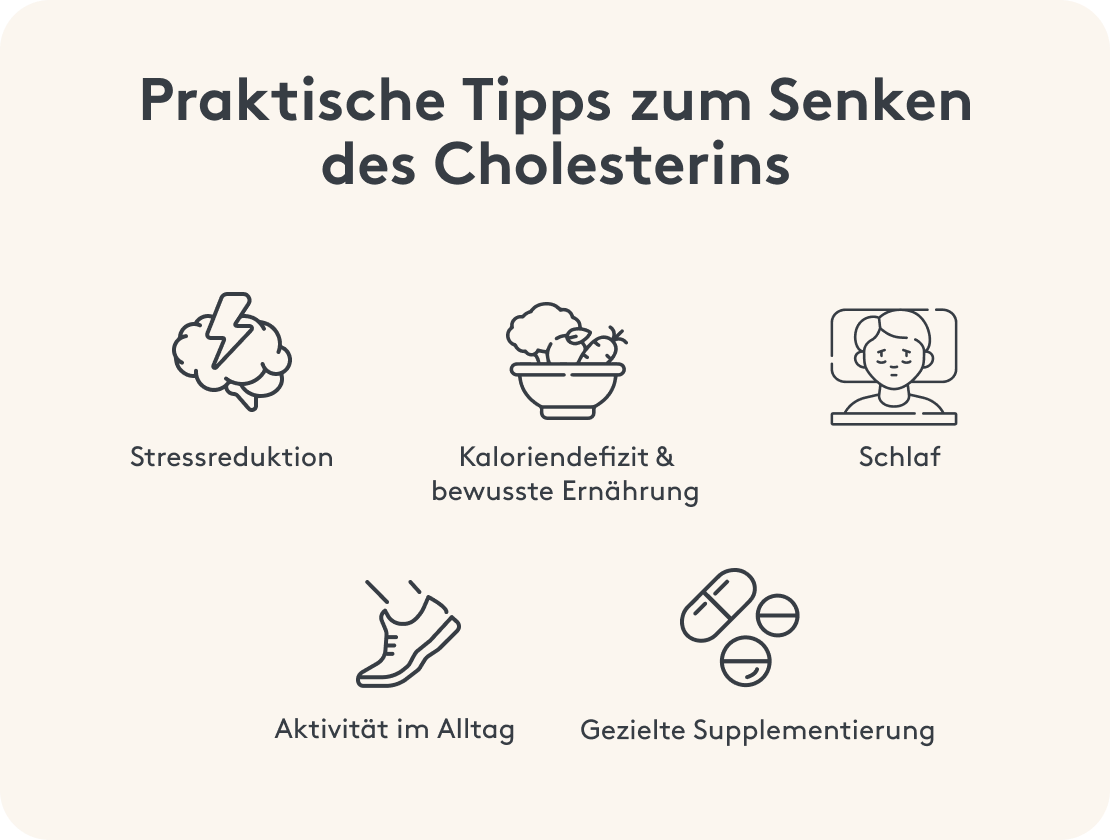 Grafische Darstellung Senkung Cholesterin Tipps