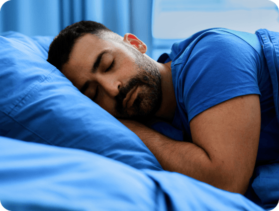 Man with a beard and his hands on his face illustrates the impact of testosterone on fertility