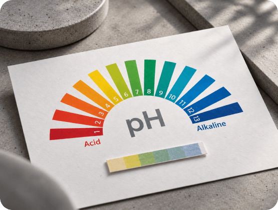 ph-wert acid und alkaline, Skala, 1-13
