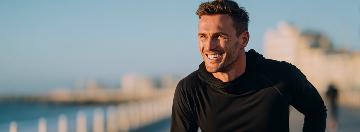 A young man with an athletic, attractive appearance