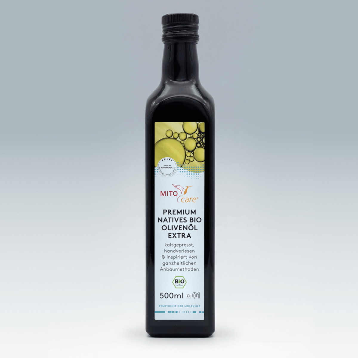 Premium extra virgin organic olive oil