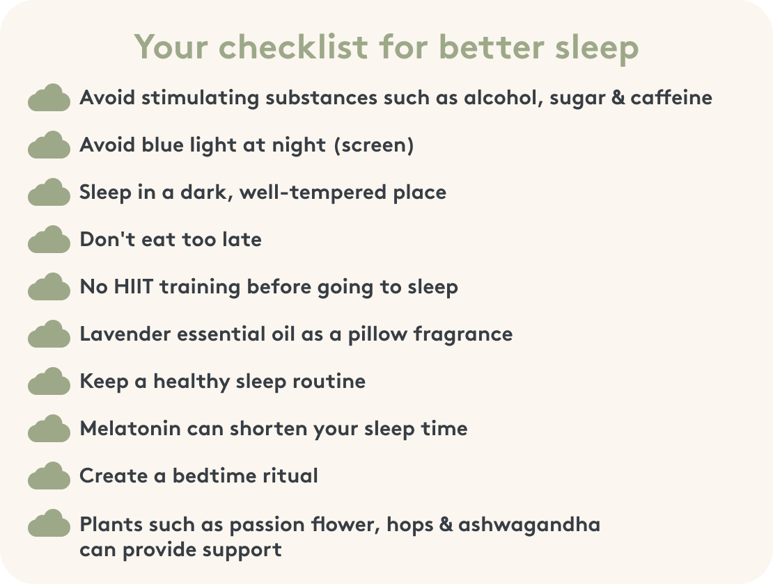 Checklist for Better Sleep