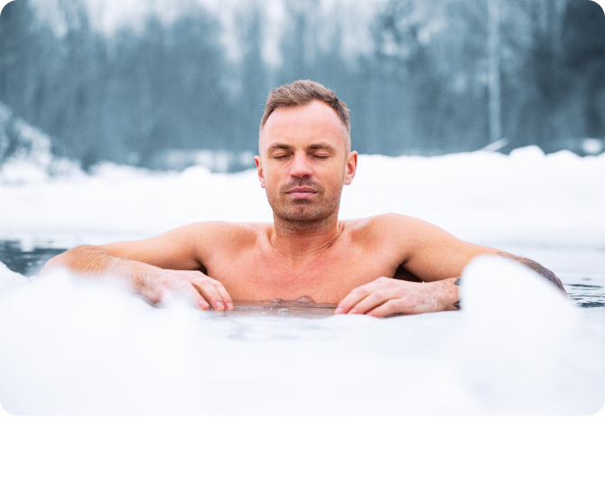 Wim-Hof-Atmung-Eisbaden Mitocare Longevity Retreat